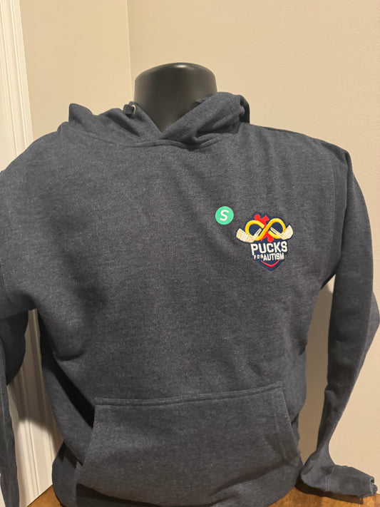 Pucks for Autism Branded Hoodie