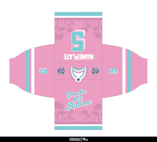 2023 Pucks for Autism Free Agents Jersey (South Bend/Pink)